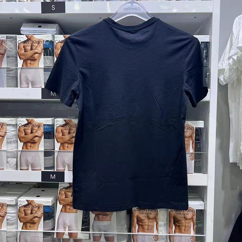 Áo Thun cotton Ngắn Tay Cổ Tròn In Chữ Cá Tính Dành Cho Nam Mới