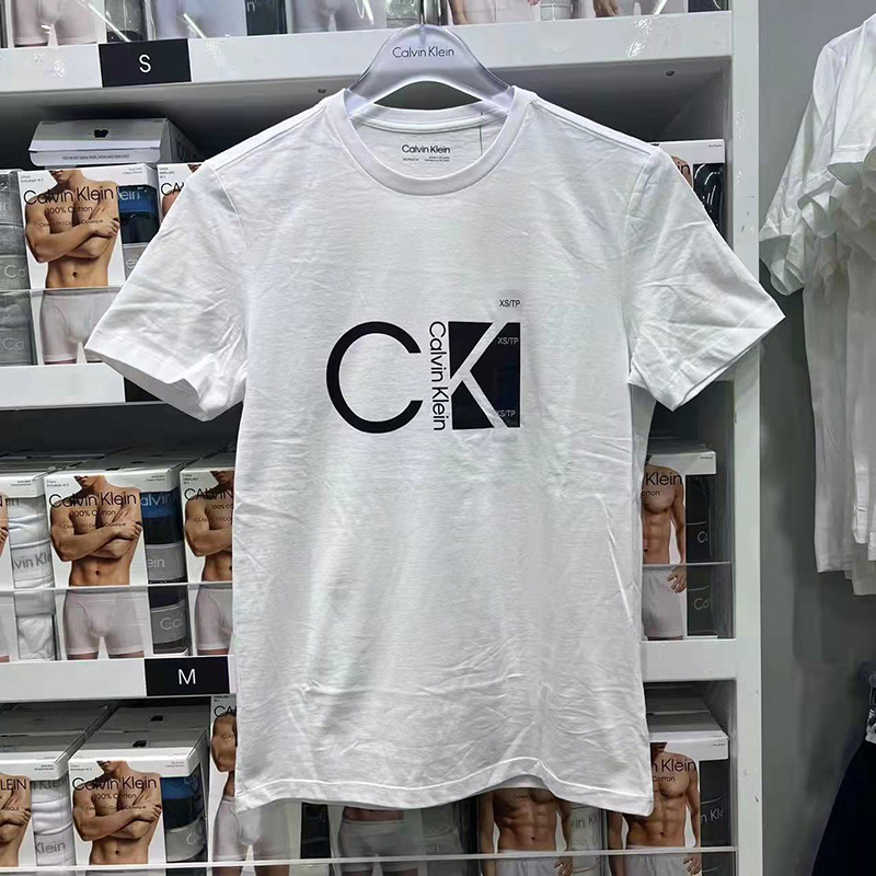 Áo Thun cotton Ngắn Tay Cổ Tròn In Chữ Cá Tính Dành Cho Nam Mới