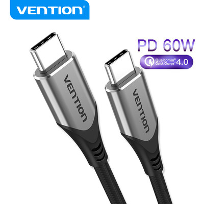 Cáp Sạc Nhanh Vention 3A Cổng USB 3.1 Type C 5Gbps Tốc Độ Truyền Cao