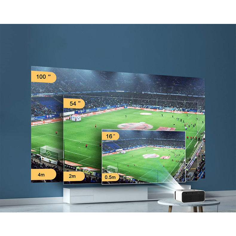 KANGJIA Máy chiếu mini cầm tay tại nhà Máy chiếu điện thoại không dây gia đình nhỏ