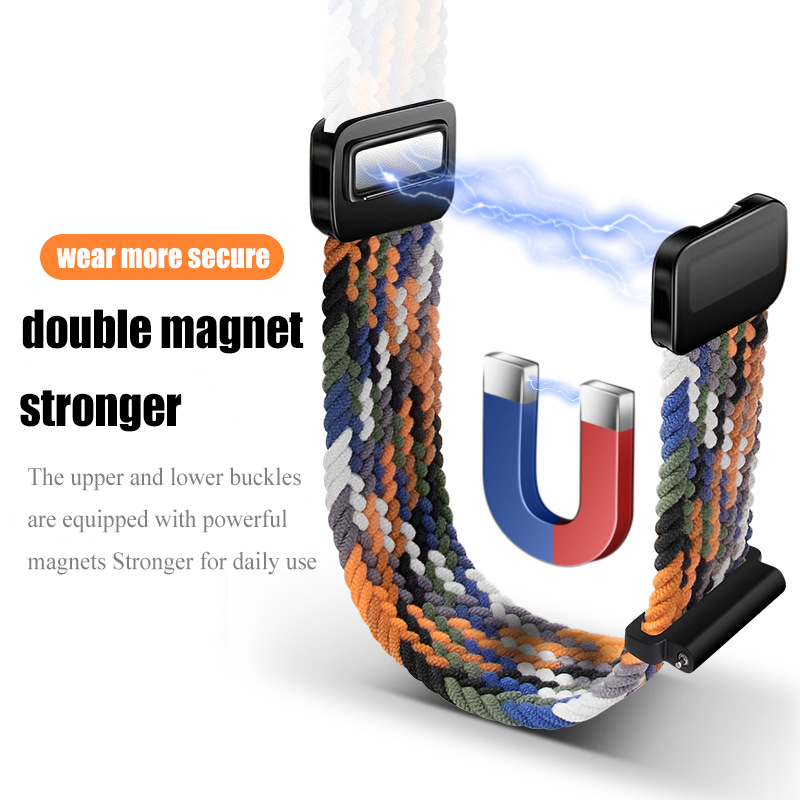 Dây Đeo nylon Khóa Nam Châm Cho Đồng Hồ Thông Minh huawei gt 4 3 2 2e pro new gt3 gt2 46mm 42mm