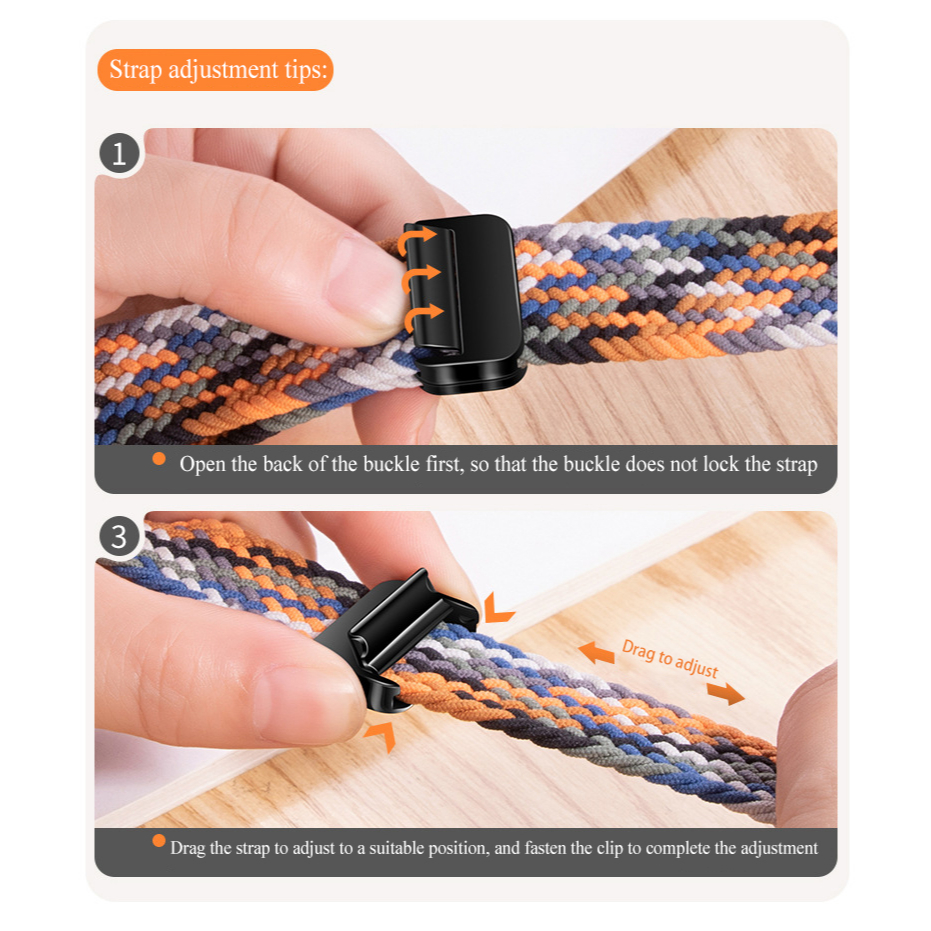 Dây Đeo nylon Khóa Nam Châm Cho Đồng Hồ Thông Minh huawei gt 4 3 2 2e pro new gt3 gt2 46mm 42mm