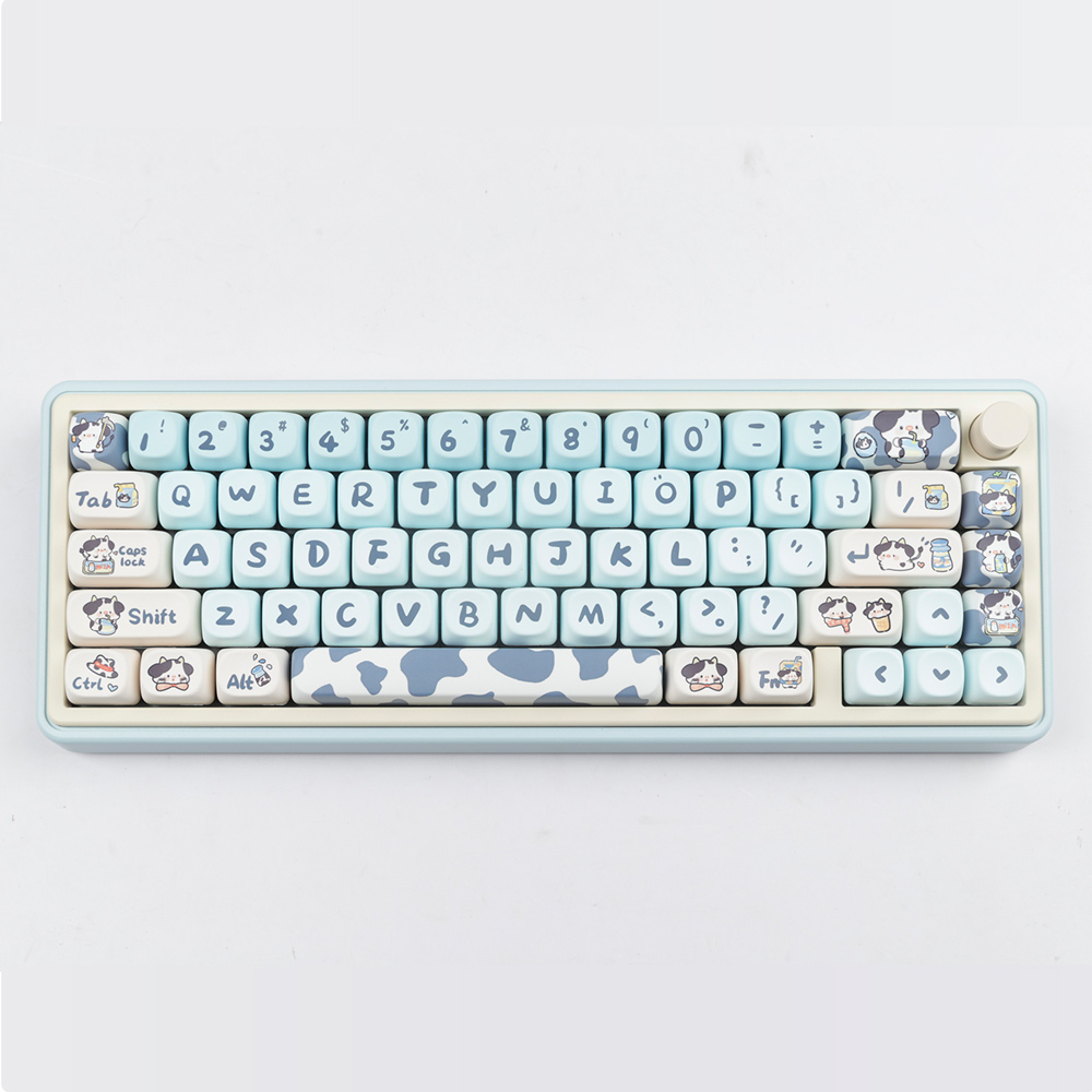 Cow keycaps MOA profile Dye-Sublimation PBT  keycap