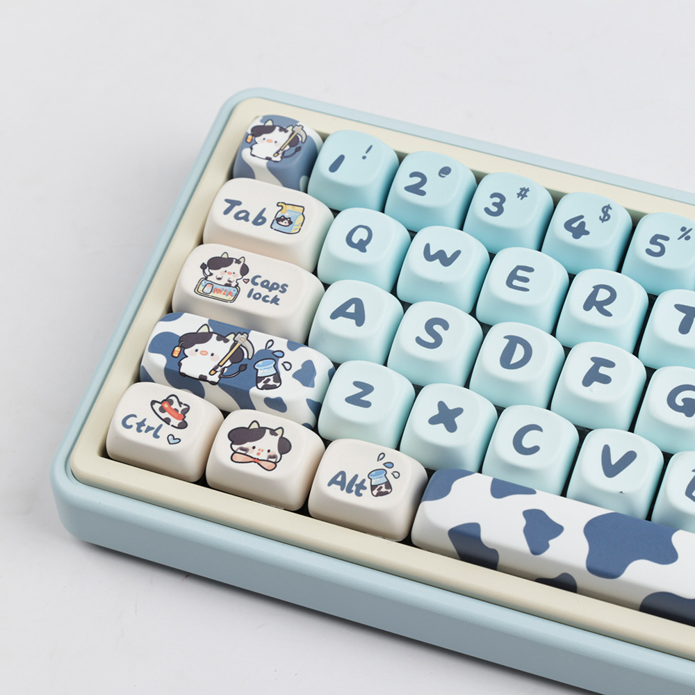 Cow keycaps MOA profile Dye-Sublimation PBT  keycap