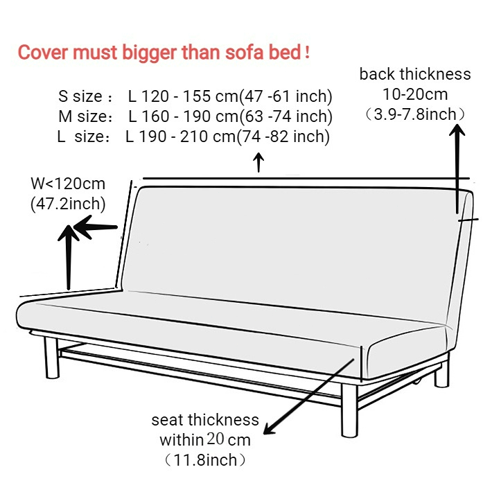 Vỏ bọc ghế sofa 2 / 3 / 4 chỗ bọc sofa bed ngồi không tay vịn co giãn thoải mái giặt được bọc sofa vải bọc ghế sofa giường