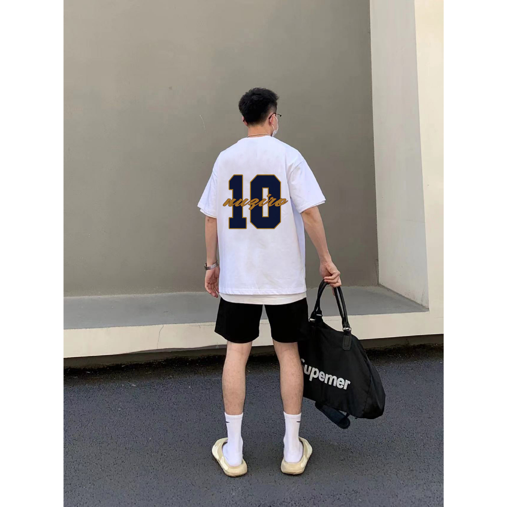 Áo thun PEARDODO 100% cotton dáng rộng thời trang unisex