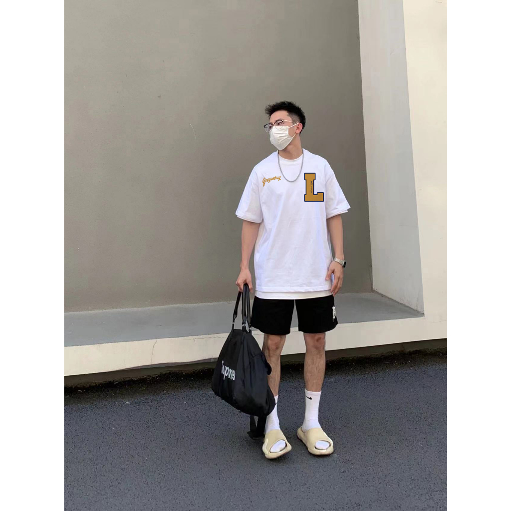 Áo thun PEARDODO 100% cotton dáng rộng thời trang unisex