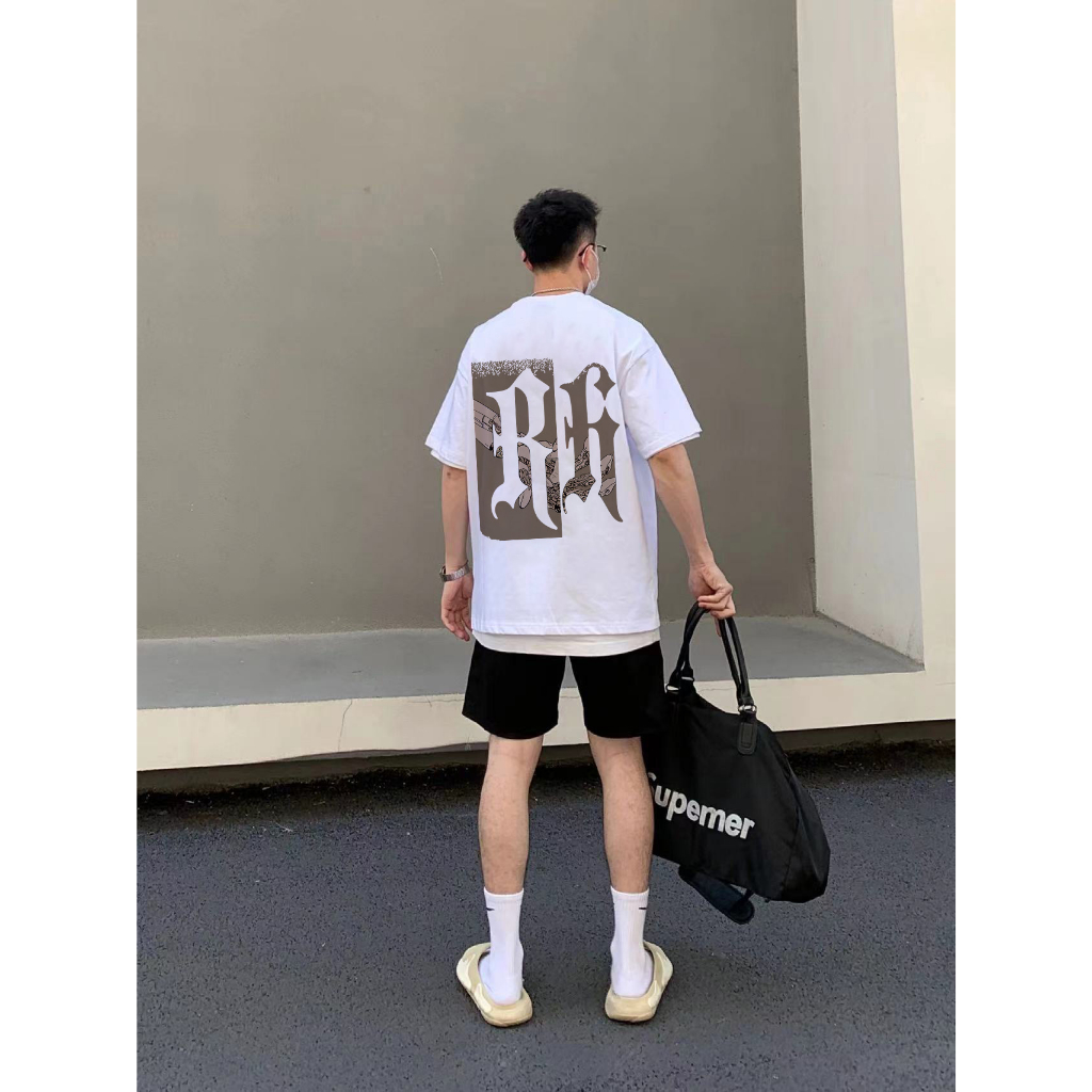 Áo Thun cotton Ngắn Tay Cổ Tròn Dáng Rộng Thời Trang Mùa Hè Cho Nam