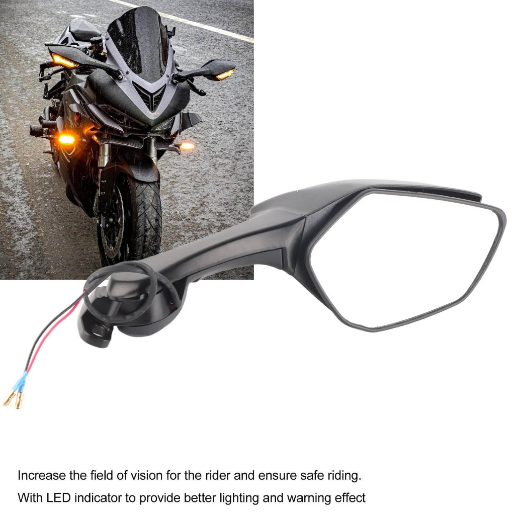 Gương chiếu hậu xe máy có đèn xi nhan LED thay thế cho NINJA ZX10R 2011‑2015