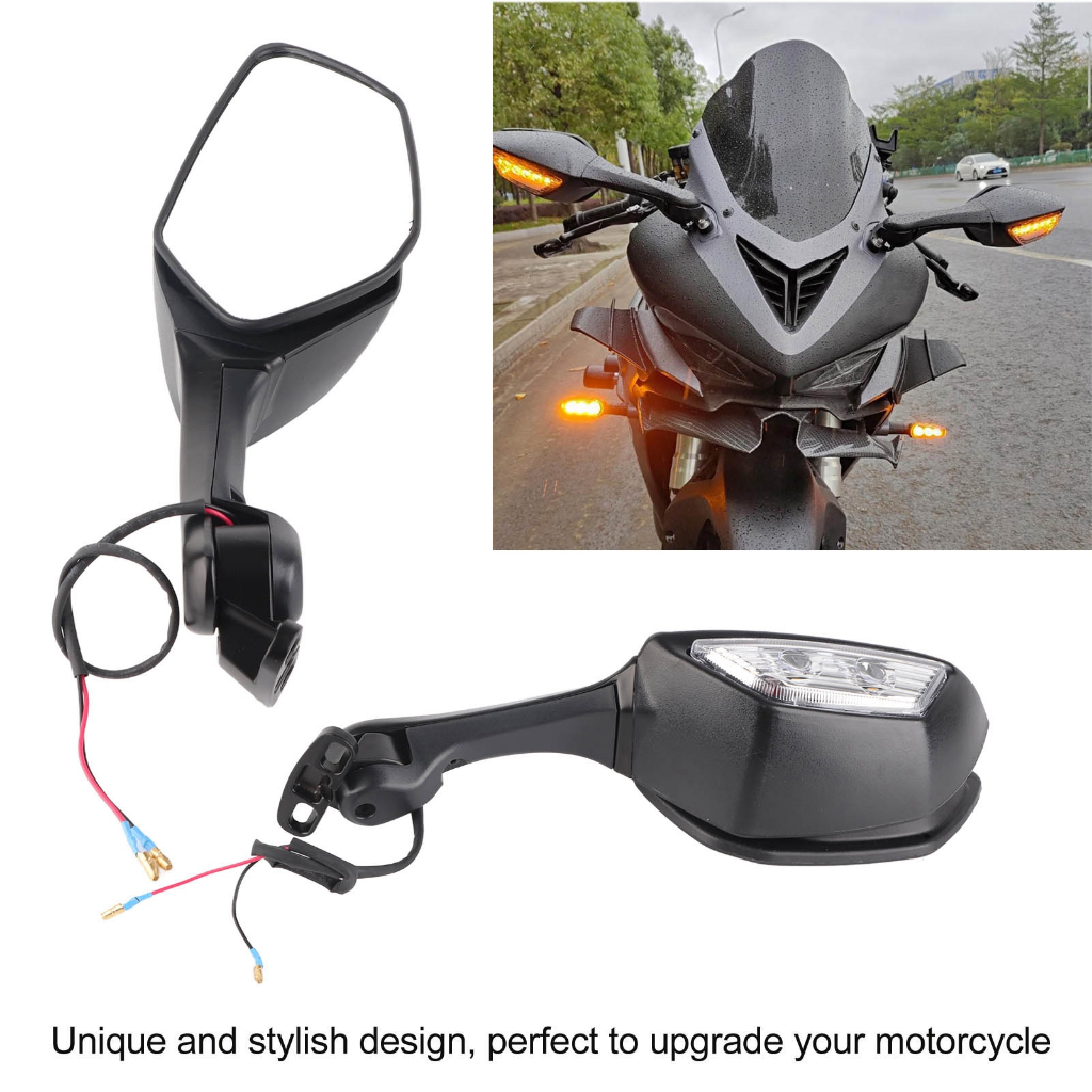 Gương chiếu hậu xe máy có đèn xi nhan LED thay thế cho NINJA ZX10R 2011‑2015