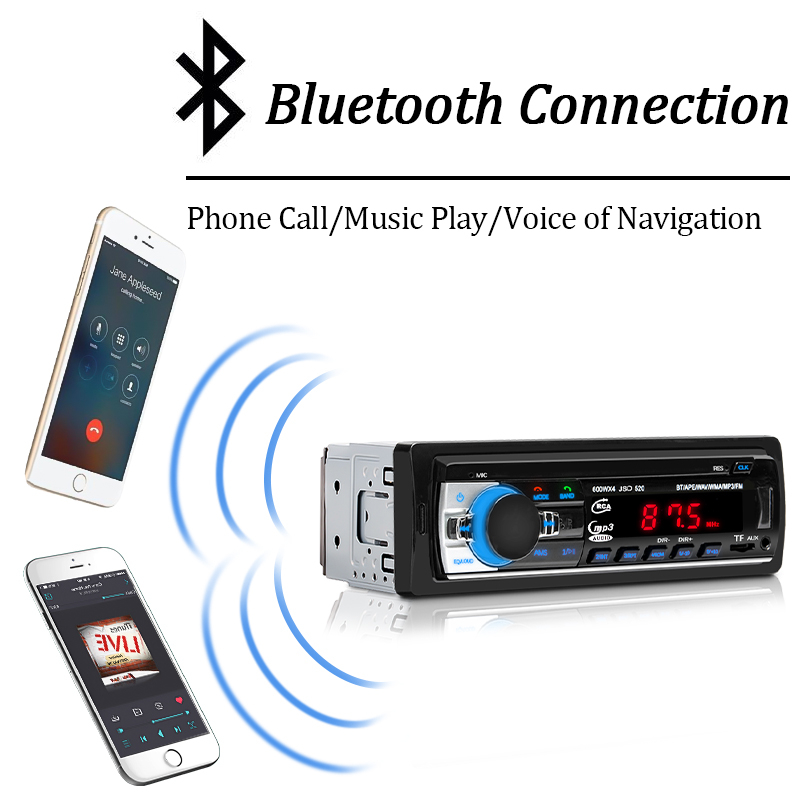 Máy Phát Nhạc mp3 60wx4 fm / usb / sd Có Cổng aux input Cho Xe Hơi