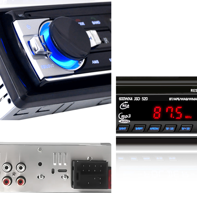 Máy Phát Nhạc mp3 60wx4 fm / usb / sd Có Cổng aux input Cho Xe Hơi