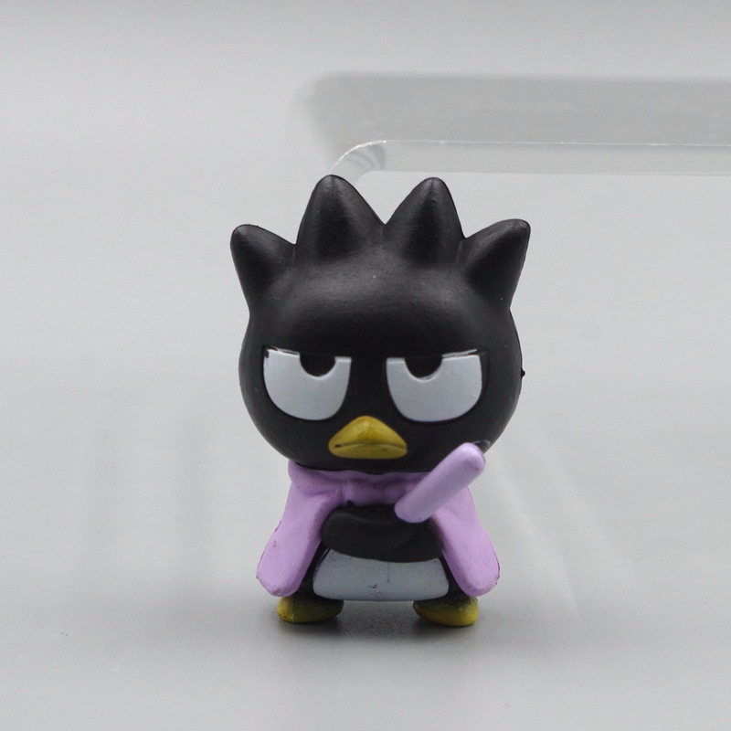 SANRIO Set 6 Mô Hình Mô Phỏng Nhân Vật Phim Hoạt Hình kuromi pochacco keroppi Ếch badtz-Ru penguin Donald Bằng pvc 3-5cm