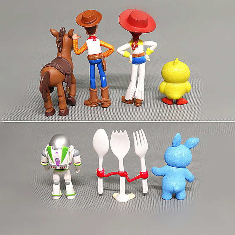 DISNEY Set 7 Mô Hình Nhân Vật Phim Hoạt Hình toy story 4-7cm