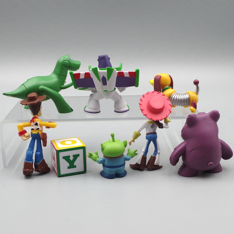 DISNEY Set 8 Mô Hình Đồ Chơi Nhân Vật Phim Hoạt Hình toy story 2-7cm