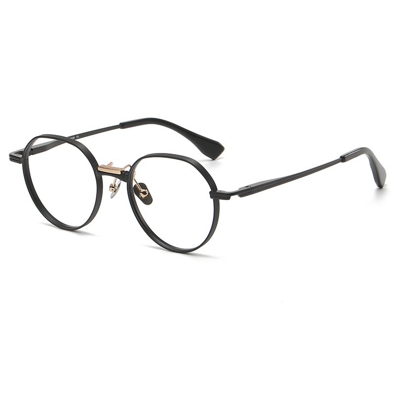 Mắt Kính Gọng Dày Titan Nguyên Chất Hình Quả Lê Thời Trang Cho Nam Và Nữ di-ta dtx150