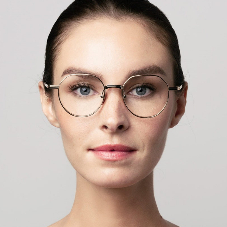 Mắt Kính Gọng Dày Titan Nguyên Chất Hình Quả Lê Thời Trang Cho Nam Và Nữ di-ta dtx150