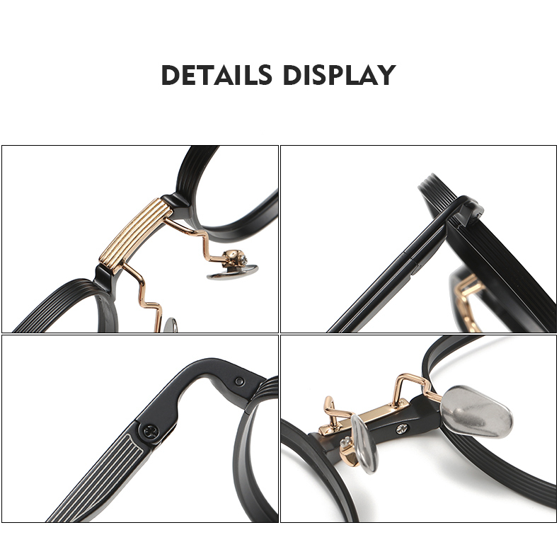 Mắt Kính Gọng Vuông Bằng Titan Nguyên Chất Phong Cách Mỹ Thời Trang di-ta Dx151