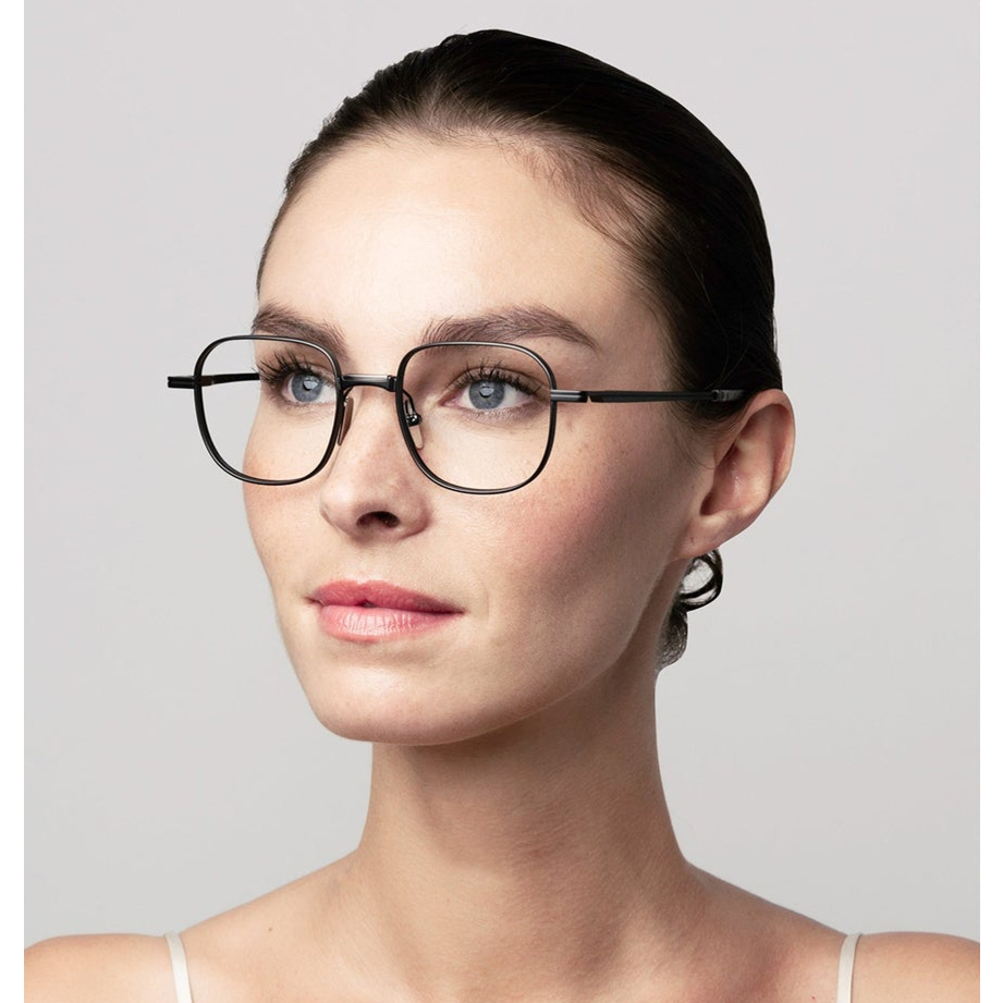 Mắt Kính Gọng Vuông Bằng Titan Nguyên Chất Phong Cách Mỹ Thời Trang di-ta Dx151