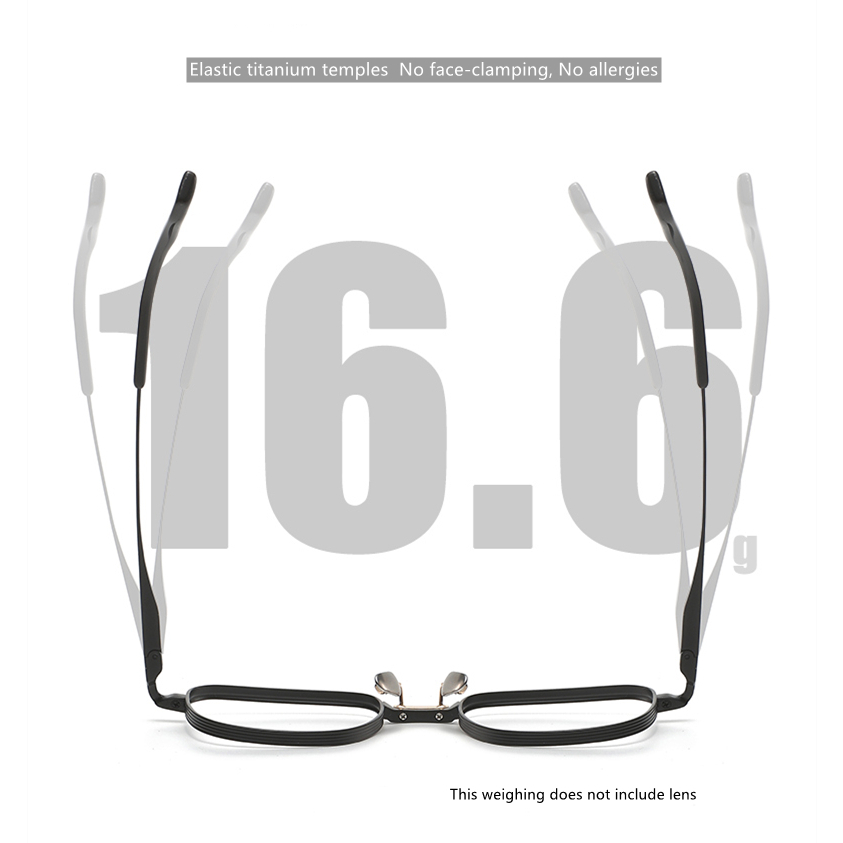 Mắt Kính Gọng Vuông Bằng Titan Nguyên Chất Phong Cách Mỹ Thời Trang di-ta Dx151