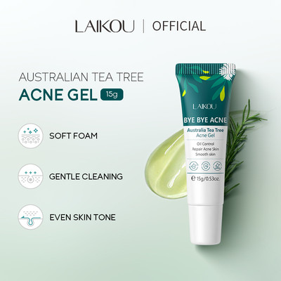 Laikou gel Tràm Trà Úc Hỗ trợ giảm mụn Kiểm Soát Dầu 15g