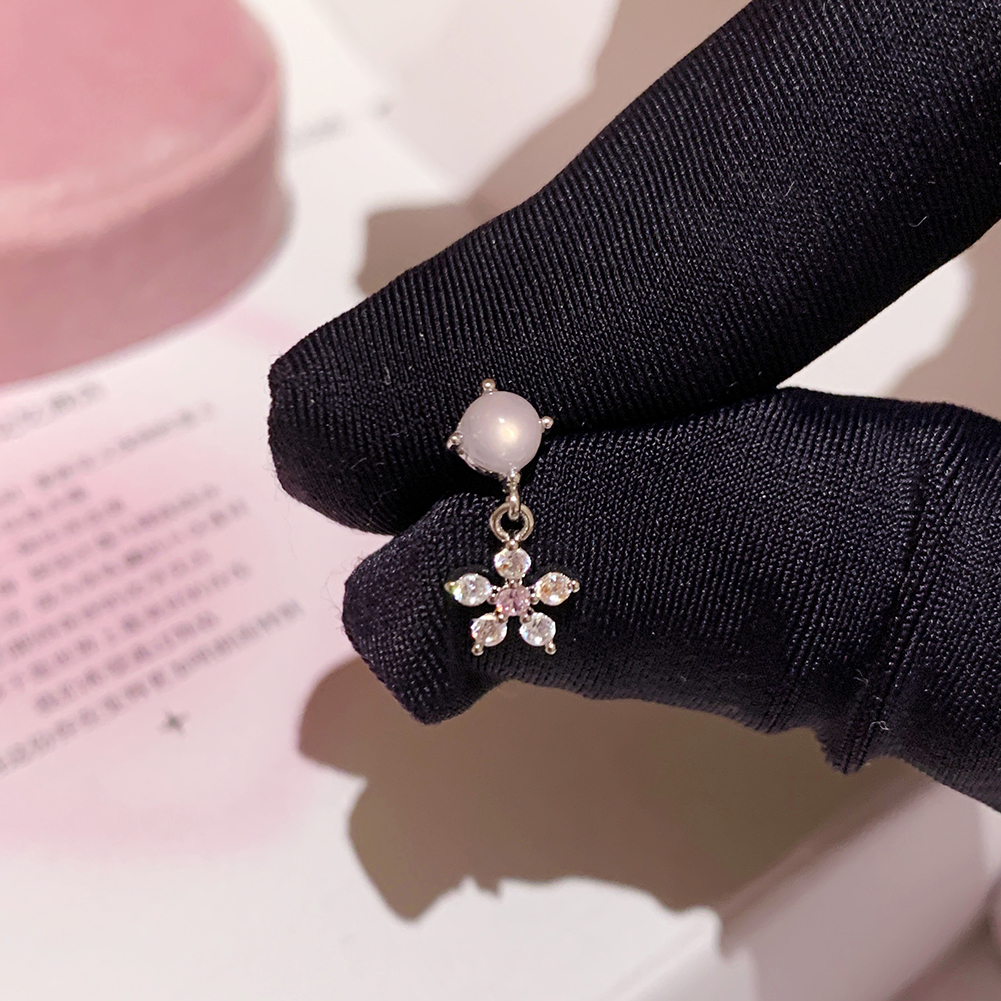 Bông Tai Thép Titan g23 Hình Đũa Thần Thạch Anh Tím