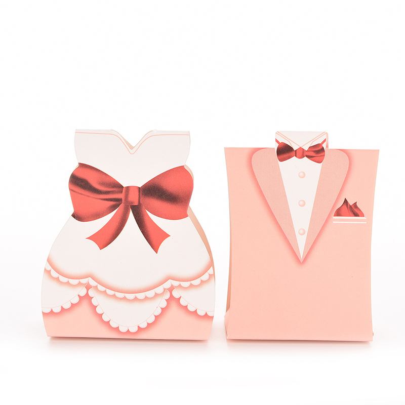 Set 20 / 100 Túi Đựng Kẹo Cưới Hình Váy Cưới