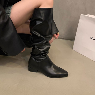 Giày Bốt Cổ Cao Qua Gối Đế Dày Thời Trang Cá Tính Cho Nữ