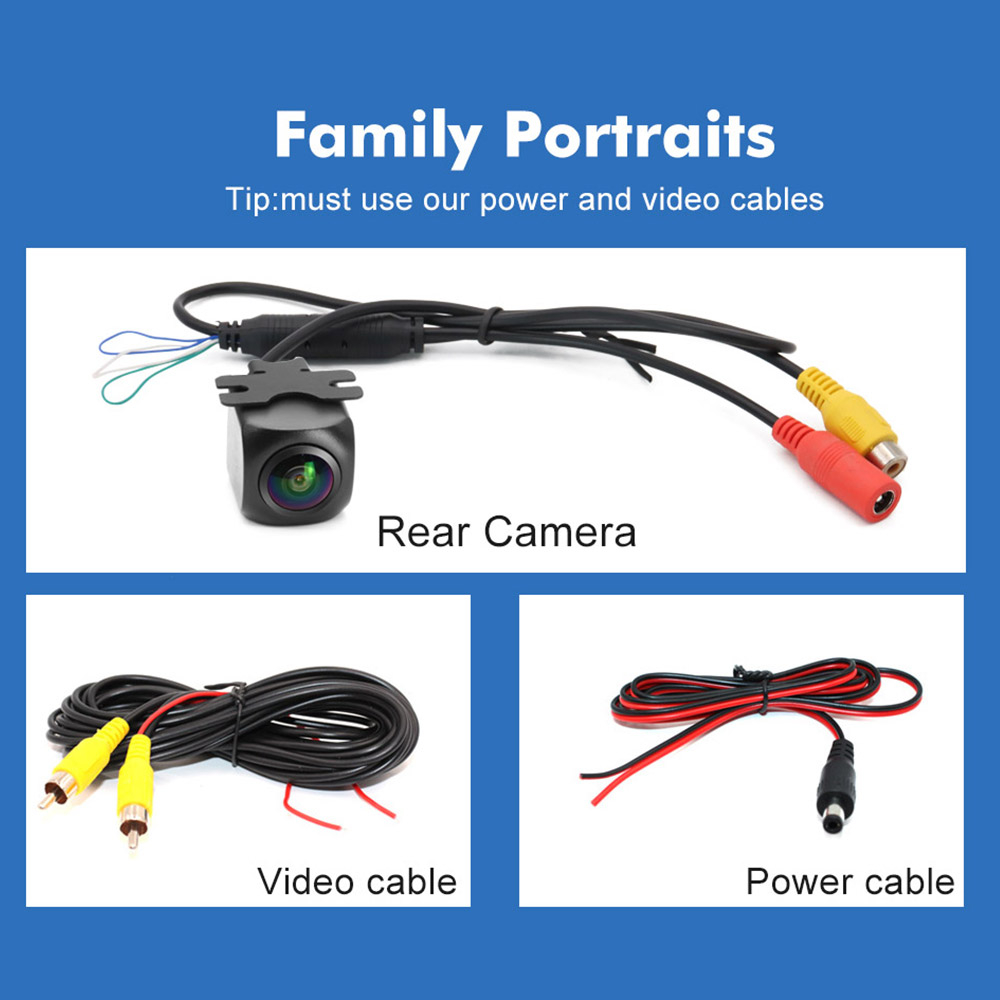 Camera trước Smartour AHD 1080P CCD có ống kính mắt cá Tầm nhìn ban đêm Camera dự phòng đa năng cho máy nghe nhạc màn hình ô tô