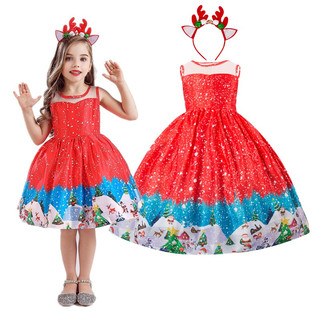 Đầm công chúa kèm băng đô xinh xắn cho bé gái