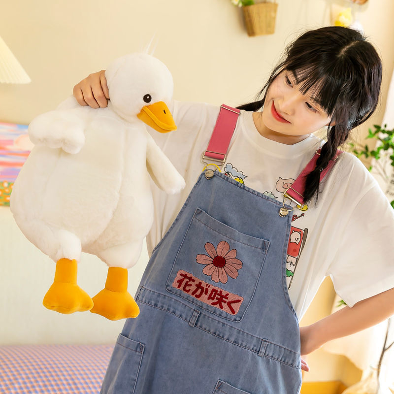Gối ôm hình vịt - Thú Nhồi Bông Vịt Màu Vàng Đáng Yêu Mềm Mại Cho Bạn Gái 45cm 17.7in 0.9 kg - HILUCKYBABY