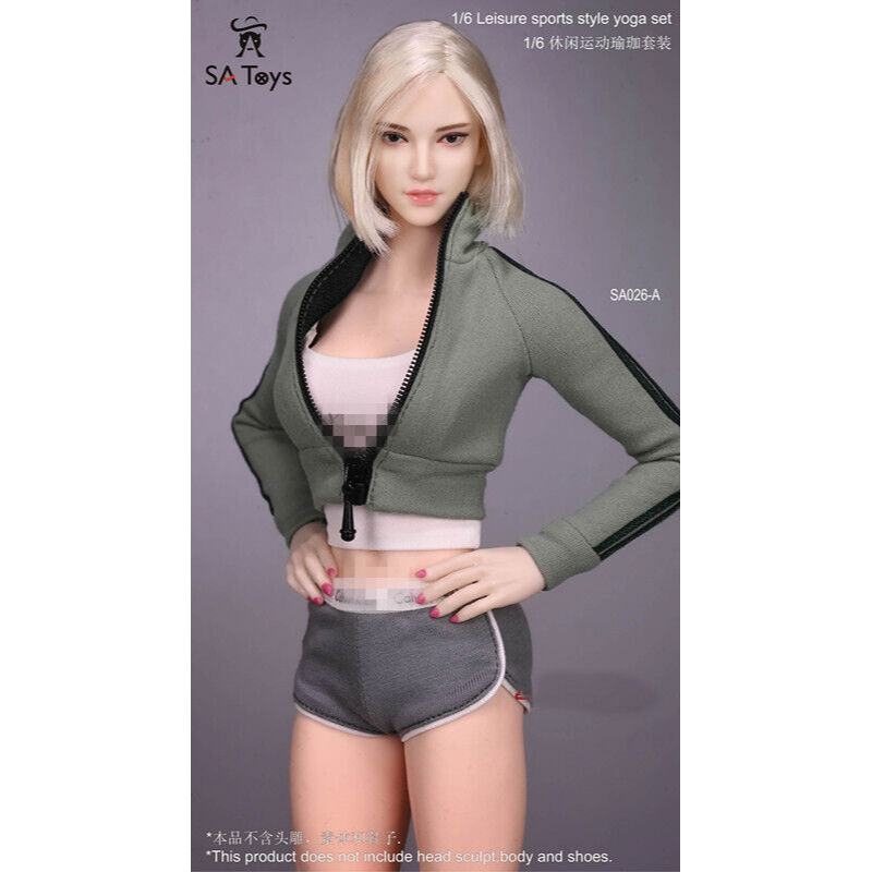Sa Bộ Quần Áo Thể Thao sa026 12 "Tỷ Lệ 1: 6 Cho Mô Hình Nhân Vật Nữ