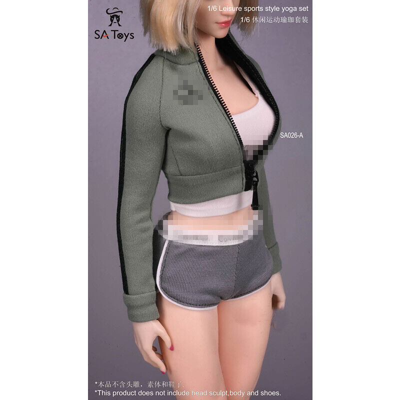 Sa Bộ Quần Áo Thể Thao sa026 12 "Tỷ Lệ 1: 6 Cho Mô Hình Nhân Vật Nữ