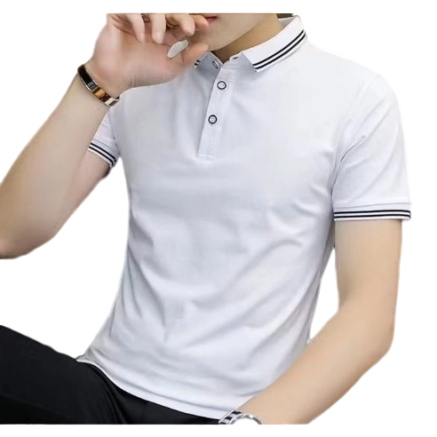 Áo polo DICHUANGZHE tay ngắn cổ đứng ôm dáng phong cách công sở thời trang mùa hè cho nam