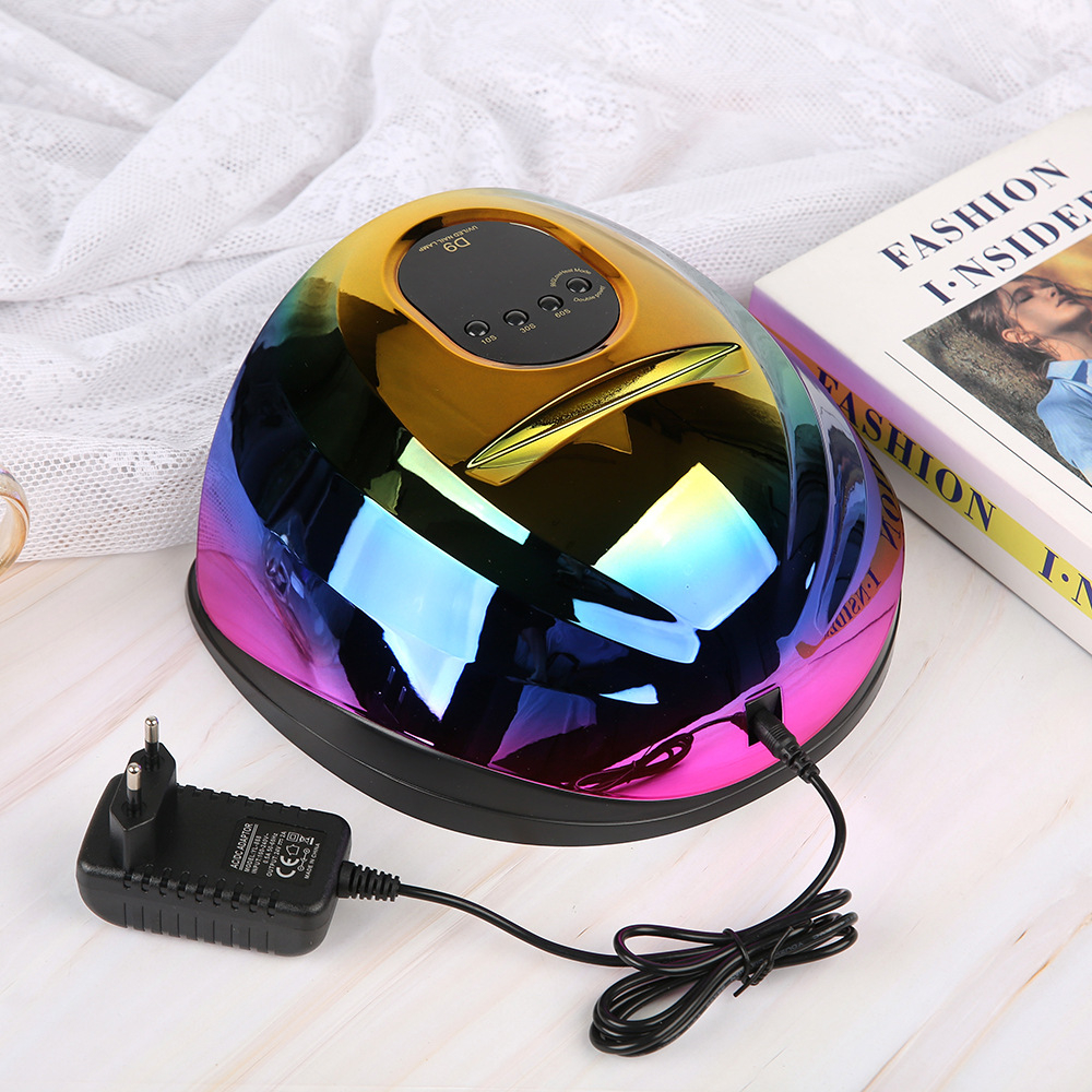 Máy hong khô móng tay Máy sấy gel móng tay Đèn LED làm khô nhanh ngón 150W 57 đèn chân 100‑240V