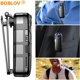 Camera hành động máy ảnh Mini BOBLOV L02 HD 1080P, Camera quan sát ban đêm IR 256GB Đầu ghi âm Video Máy quay phim phát hiện chuyển động với 125° Góc rộng để đi xe đạp, Vlogging, thể thao