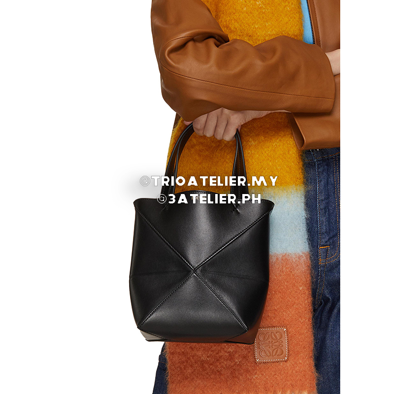 Lo * we Túi Xách tote Da Bò Nhỏ Nhắn Lấp Lánh 4 Màu Tùy Chọn