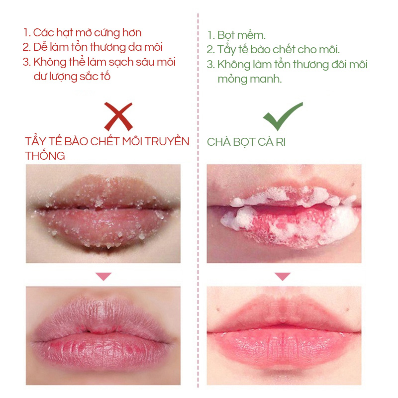 Kem Tẩy Tế Bào Chết Cho Môi GECOMO 12ml