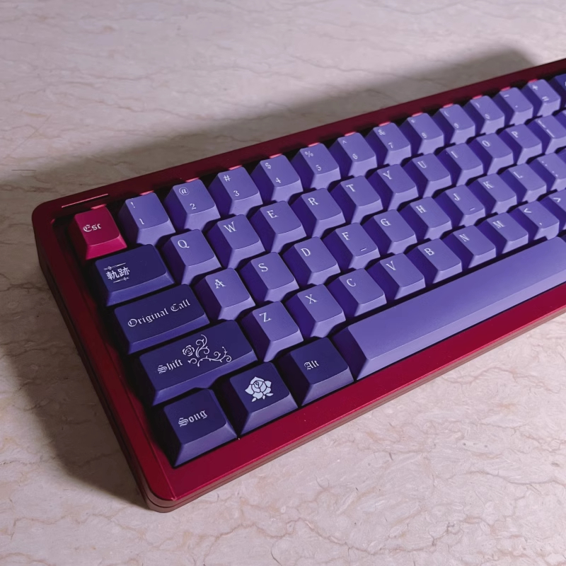 Roselia Keycaps, 140 Phím Keycaps PBT Cherry Profile DYE-SUB Cá Tính Keycaps GMK Cho Bàn Phím Cơ