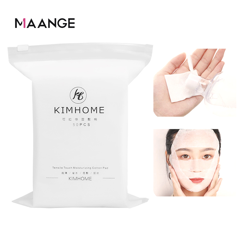 Magefy Bộ 50 Miếng Bông Tẩy Trang cotton Hai Mặt Dạng Nén Mềm Mại Chăm Sóc Da Mặt