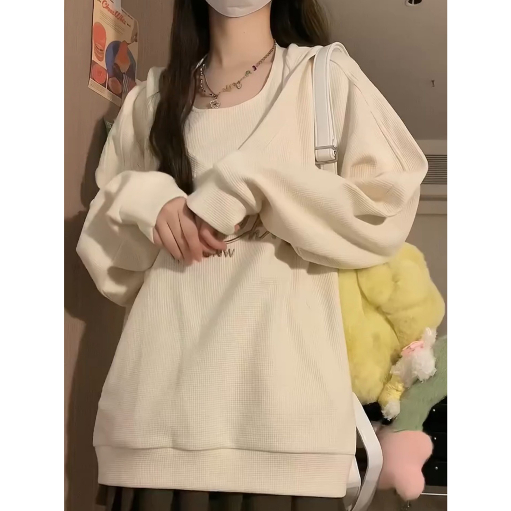 Áo Khoác Có Nón Thêu Họa Tiết Phong Cách Mới Cho Nữ