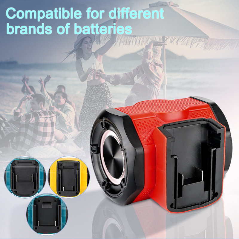 Loa Bluetooth Không Dây Di Động Cho Makita/Dewalt/Milwaukee/Bosch Pin Li-ion 18V 20V