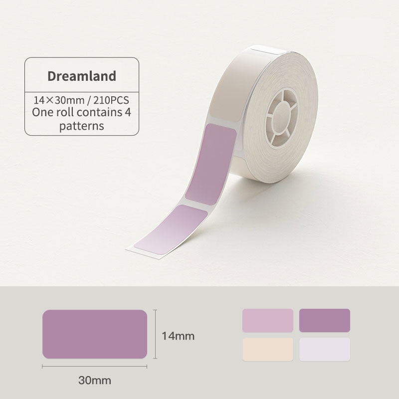 NIIMBOT D11/D110/D101 Giấy In Nhãn Đa Màu Dính Nhiệt Sticker Chống Nước Tên Gia Đình Chống Nước