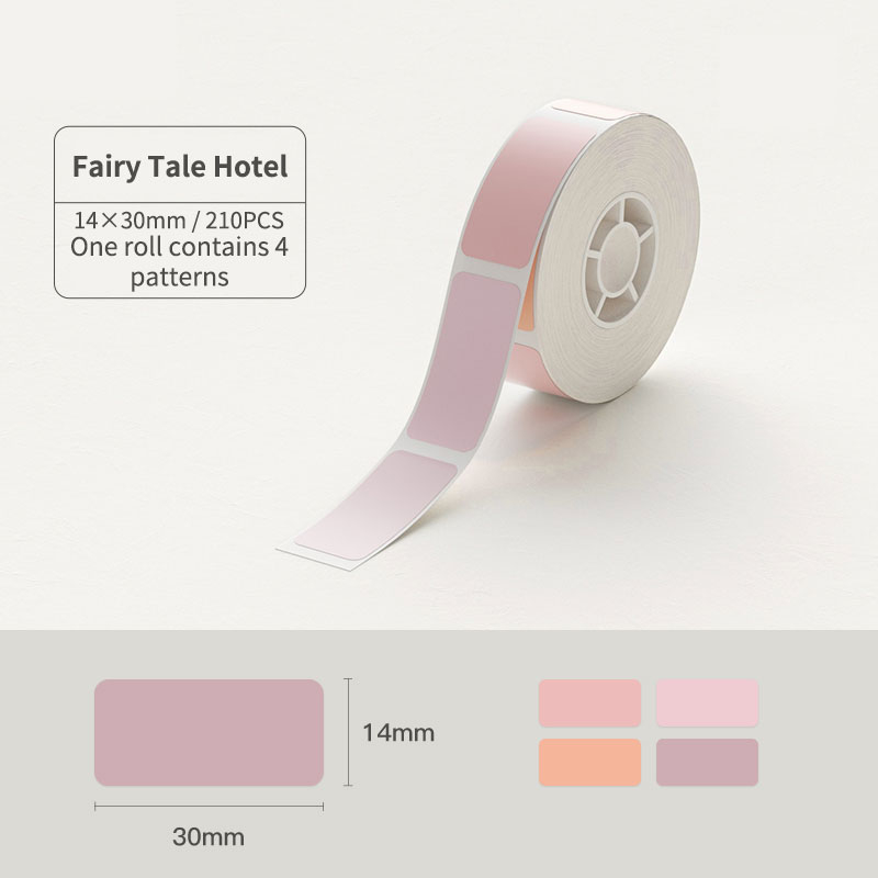 NIIMBOT D11/D110/D101 Giấy In Nhãn Đa Màu Dính Nhiệt Sticker Chống Nước Tên Gia Đình Chống Nước