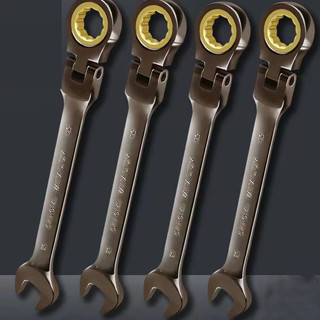 1 Cờ lê bánh răng 72 tầng mạ niken linh hoạt Cờ lê Ratchet, Cờ lê thép Crom Vanadi
