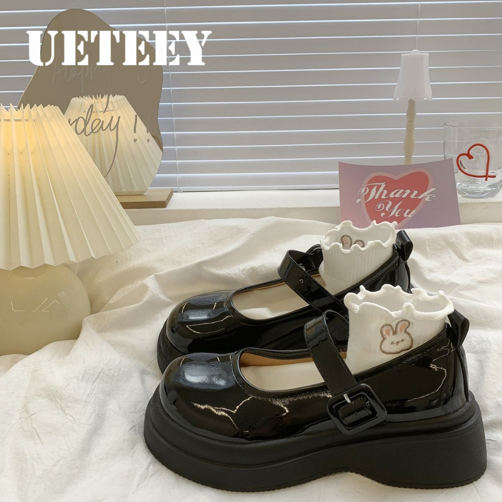 UETEEY giày búp bê Mary Jane Lolita Đế da mềm đế êm thời trang 2023  B92G02A 34Z230821