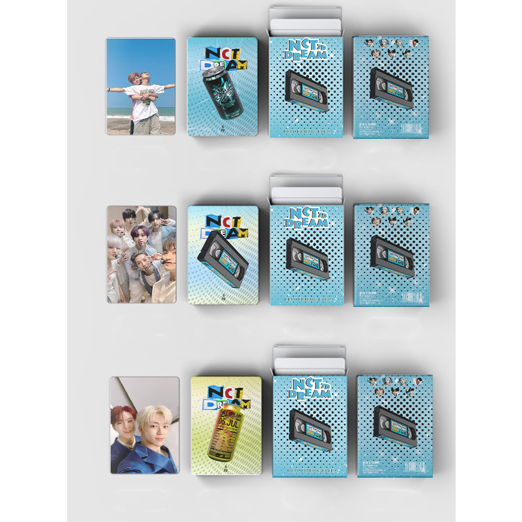 50-55 cái / hộp nct dream photocards album mới istj laser hologram cards nctdream jisung renjun jaemin mark jeno chenle haechan kpop postcards