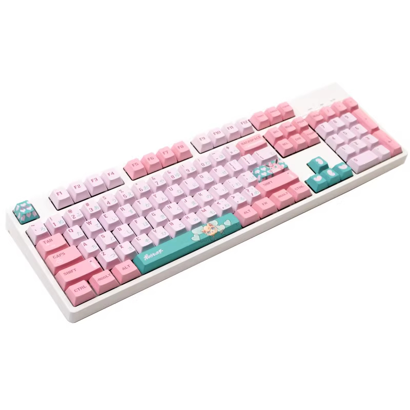 Keycaps Pokémon-Fat Đinh, 140 Phím Keycaps PBT Cherry Profile DYE-SUB Keycaps GMK được cá nhân hóa cho bàn phím cơ