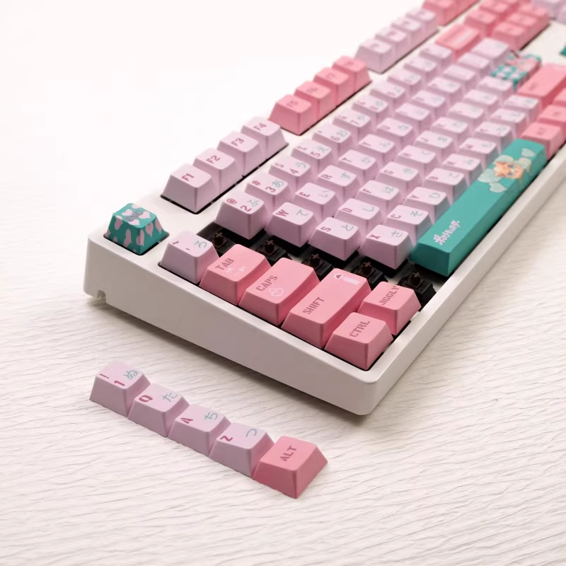 Keycaps Pokémon-Fat Đinh, 140 Phím Keycaps PBT Cherry Profile DYE-SUB Keycaps GMK được cá nhân hóa cho bàn phím cơ