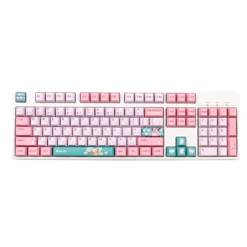 Keycaps Pokémon-Fat Đinh, 140 Phím Keycaps PBT Cherry Profile DYE-SUB Keycaps GMK được cá nhân hóa cho bàn phím cơ